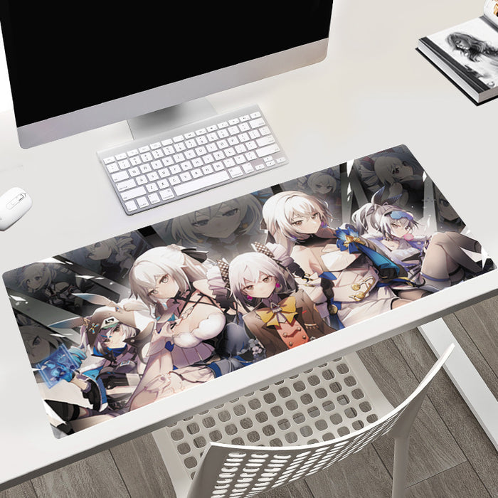 Honkai Star Rail Gaming Mouse Pad: blue, white anime-style fantasy characters, anime, fantasy style