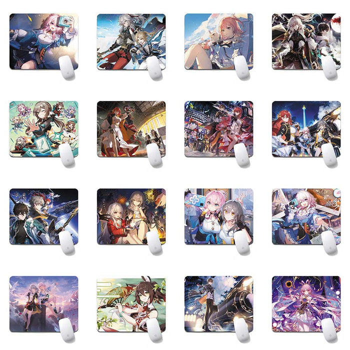 Honkai Star Rail Mouse Pad: Precise and Vibrant: multicolor, blue anime-style female characters, anime, fantasy, colorful ill