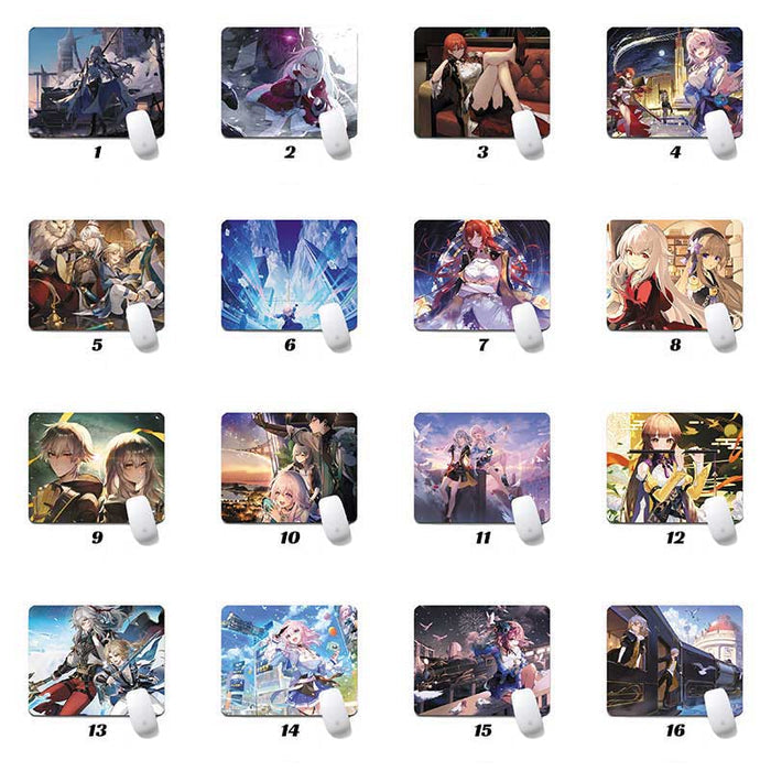Honkai Star Rail Mouse Pad: Precise and Vibrant: multicolor, blue anime-style female characters, anime, fantasy, colorful ill
