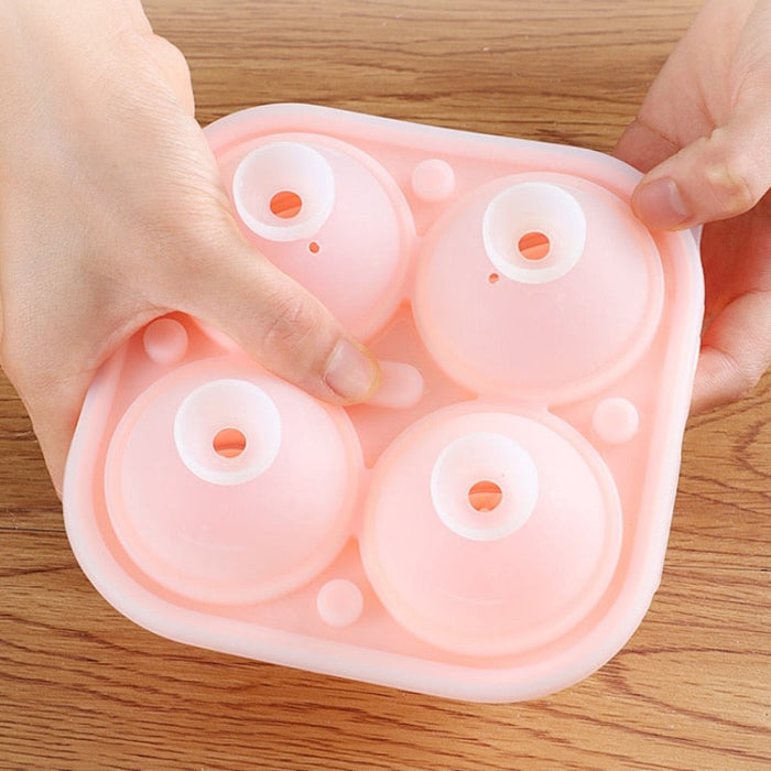 Ice Mold: Blossoming Rose Shape: coral pink, transparent pink rose flowers, decorative floral style