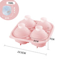 Ice Mold: Blossoming Rose Shape: coral pink, transparent pink rose flowers, decorative floral style