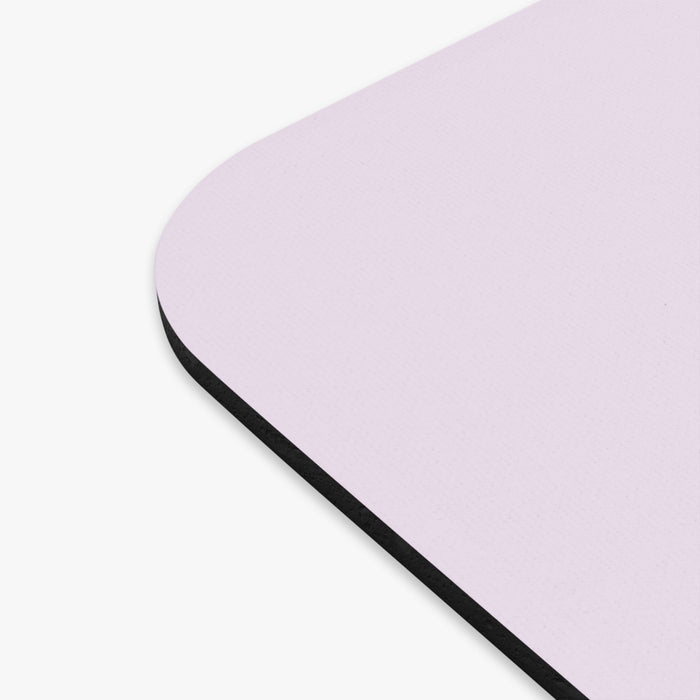 Inquisitive Ebony Feline Mouse Mat: light lavender, black black cats, cartoon illustration style