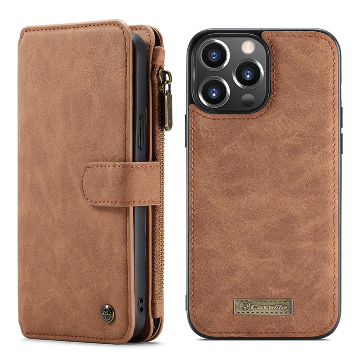 iPhone Leather Flip Wallet Case: brown, black smartphone wallet case, minimal style