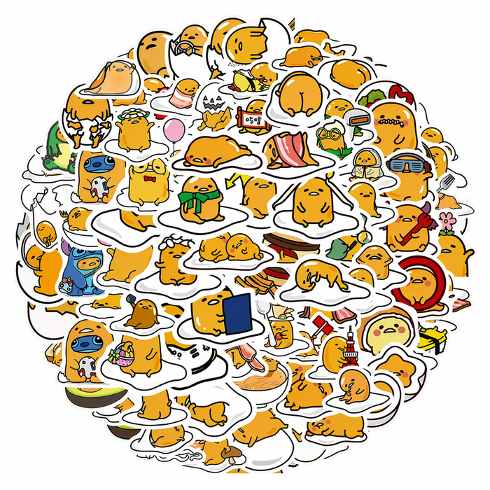 Kawaii Egg Laptop Decal Stickers Default