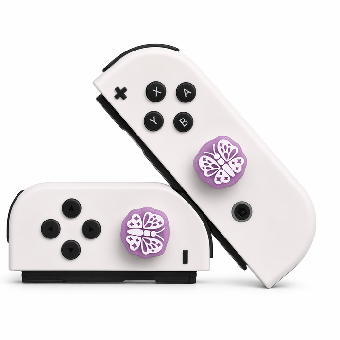 Kawaii Glitter Butterfly Joy-Con Caps Default