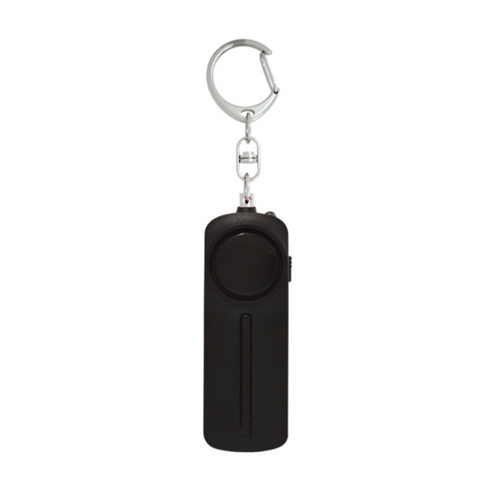 Keychain LED Safety Alarm: light blue, pink keychain accessories, minimal style