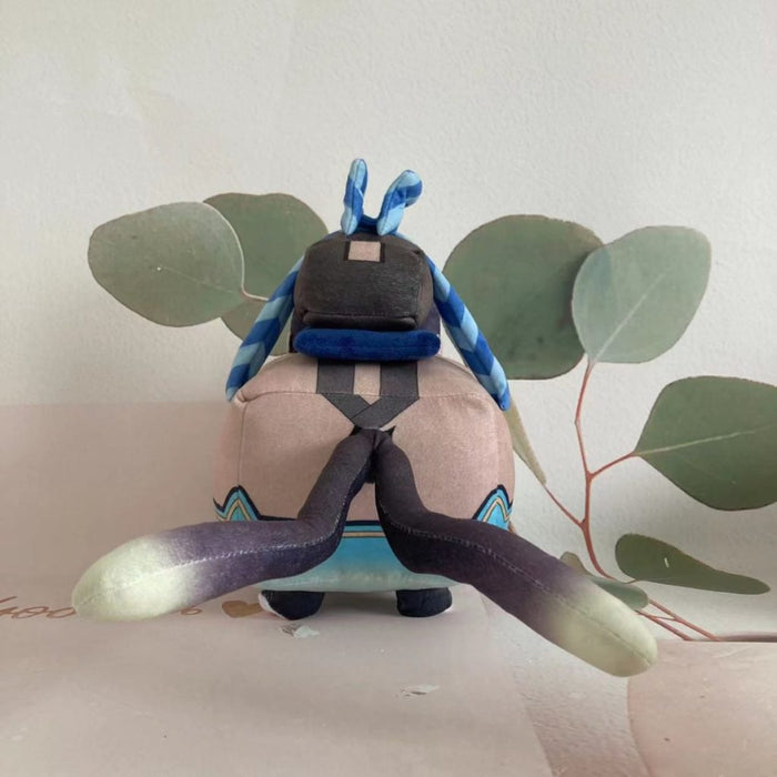 Kirara Plush Toy for Genshin Impact: brown, black cat-like character, cartoon style
