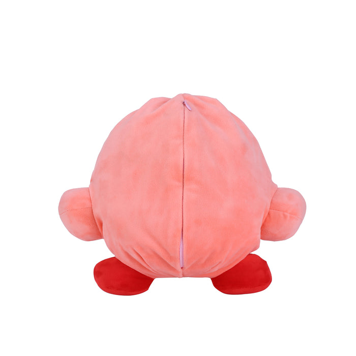Kirby Tissue Holder: Soft, Durable, Cute: pink, red cartoon character resembling Kirby, kawaii cartoon style