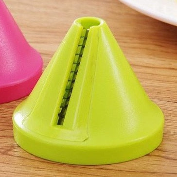 Kitchen Shredder Peeler: A Versatile Tool for Your Culinary Needs: lime green, orange handheld vegetable spiralizer, minimal