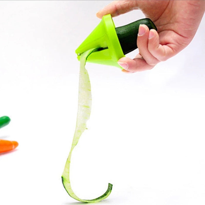 Kitchen Shredder Peeler: A Versatile Tool for Your Culinary Needs: lime green, orange handheld vegetable spiralizer, minimal