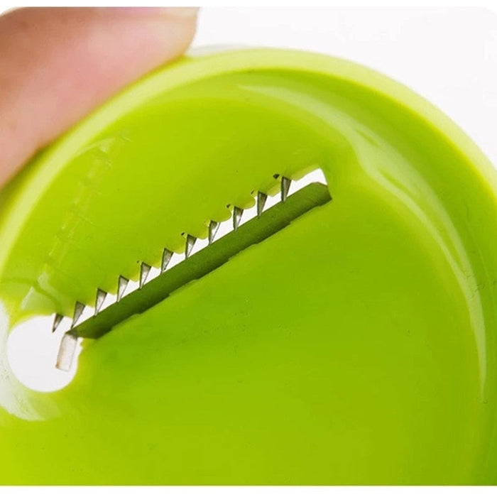Kitchen Shredder Peeler: A Versatile Tool for Your Culinary Needs: lime green, orange handheld vegetable spiralizer, minimal