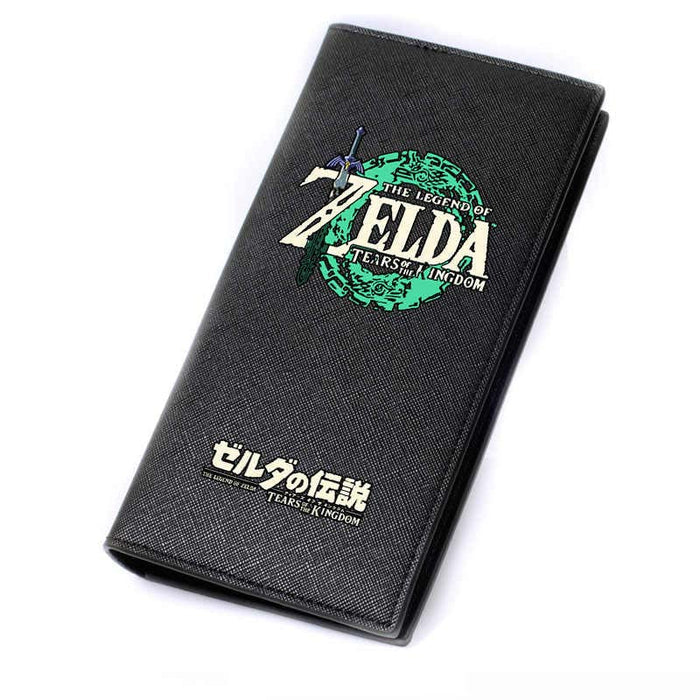 Legend of Zelda PU Leather Wallet: black, white The Legend of Zelda, video game themed graphic style