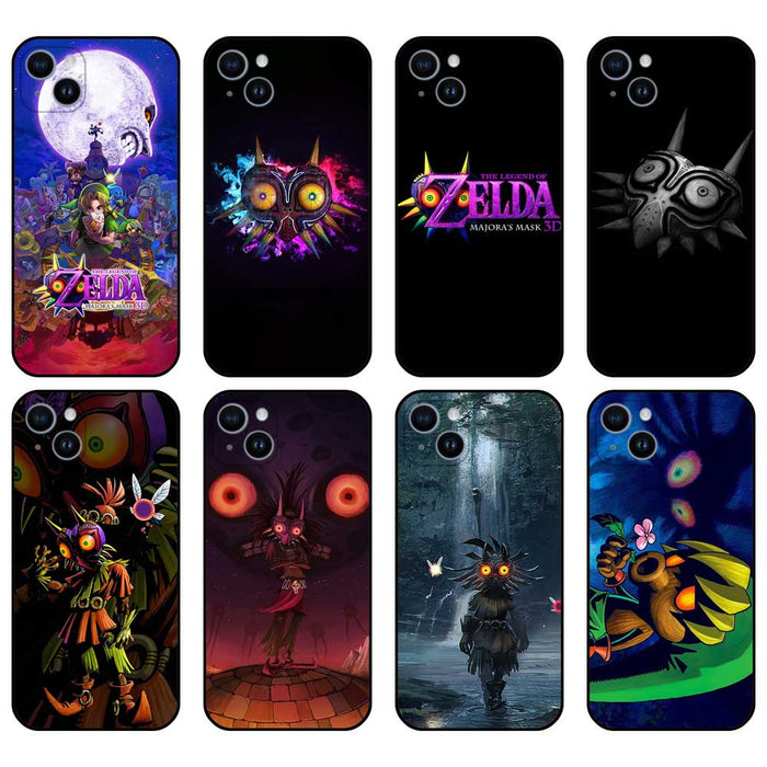Legend of Zelda Skull Kid phone case: black, purple The Legend of Zelda: Majora's Mask characters and imagery, dark fantasy c