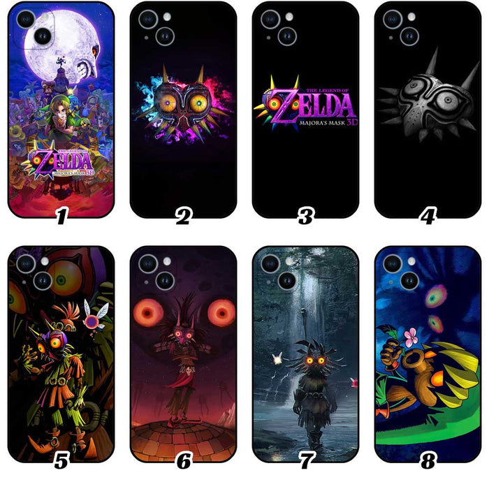 Legend of Zelda Skull Kid phone case: black, purple The Legend of Zelda: Majora's Mask characters and imagery, dark fantasy c