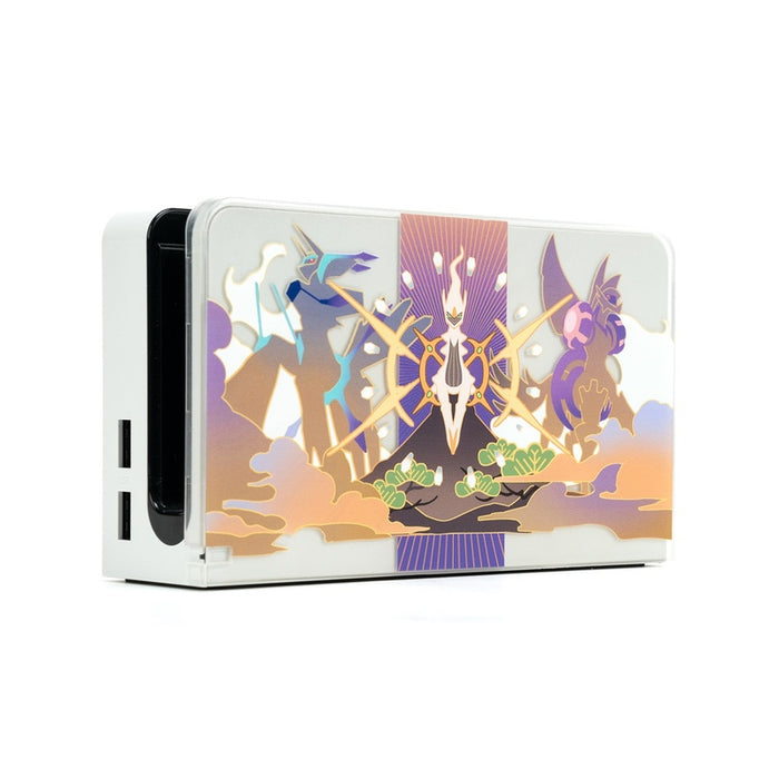 Legends Arceus Switch Accessories Collection: pastel pink, pastel blue smiling blob-like characters, kawaii cartoon style