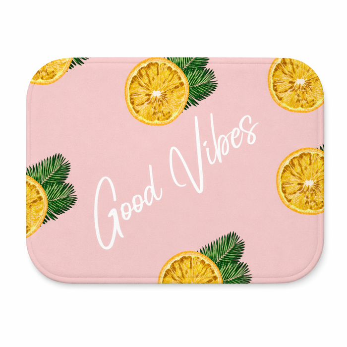 Lemon Bath Mat - Embrace the Positive Vibes Default