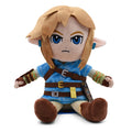 Link Plush Toy for Zelda fans: blue, tan elf-like fantasy character, cartoon style