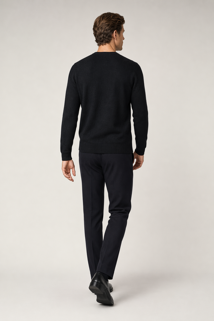 Long Sleeve Casual Men's Shirt Black