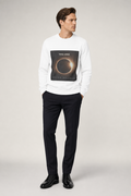 Lunar Space Men's Sweatshirt - Complete White