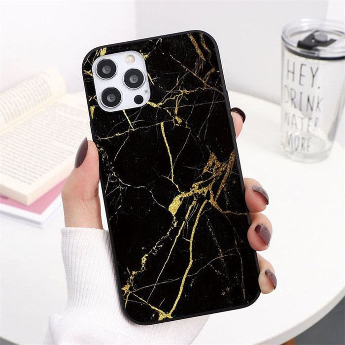 Marble Gradient Design iPhone Protective Cover: lavender, pale purple smartphone case, minimal abstract style