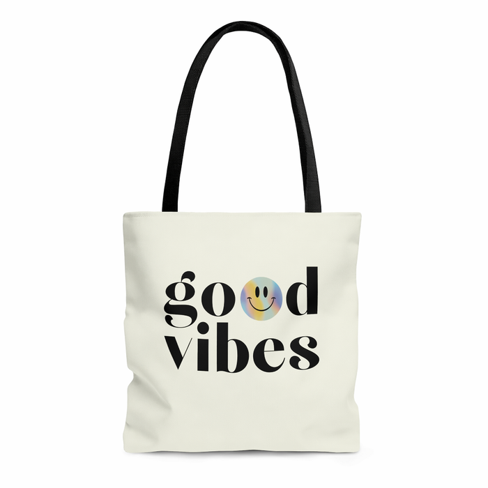 Medium Beach Shopper Tote Bag Spreading Positivity Default