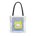 Medium Shopper Tote Bag, Polar Bear Edition for Environmental Conservation: white, black polar bear environmental theme, cart