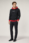 Men's Two Tone Hoodie - Emphasizing Style and Elegance Black