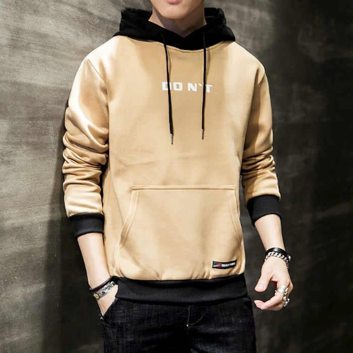 Men's Two Tone Hoodie, Emphasizing Style and Elegance: black, red hooded sweatshirt, casual streetwear style