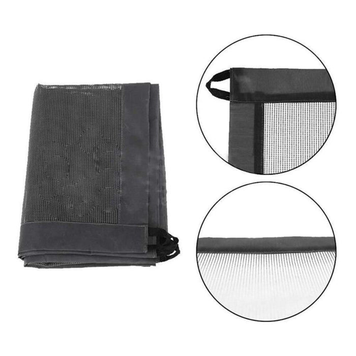 Mesh Pet Gate: Enhance Pet Safety in Style: black, white dog, minimal style