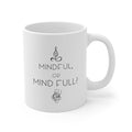 Mindful Moments Mug, Embrace the Yoga Vibe: white, black mindfulness theme, minimal style