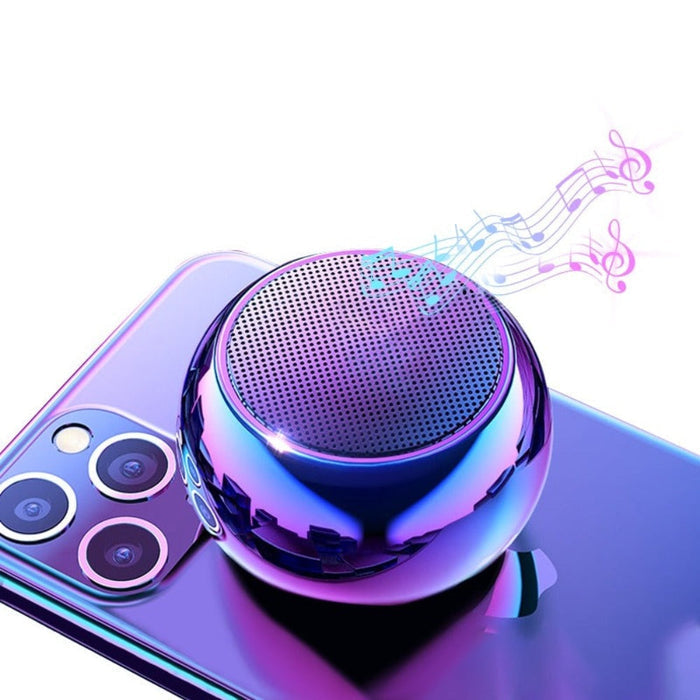 Mini Dragon Wireless Bluetooth Speaker: purple, blue portable speaker, futuristic, sleek style