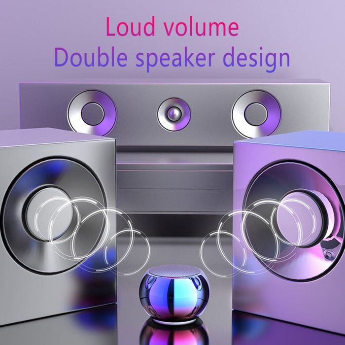 Mini Dragon Wireless Bluetooth Speaker: purple, blue portable speaker, futuristic, sleek style