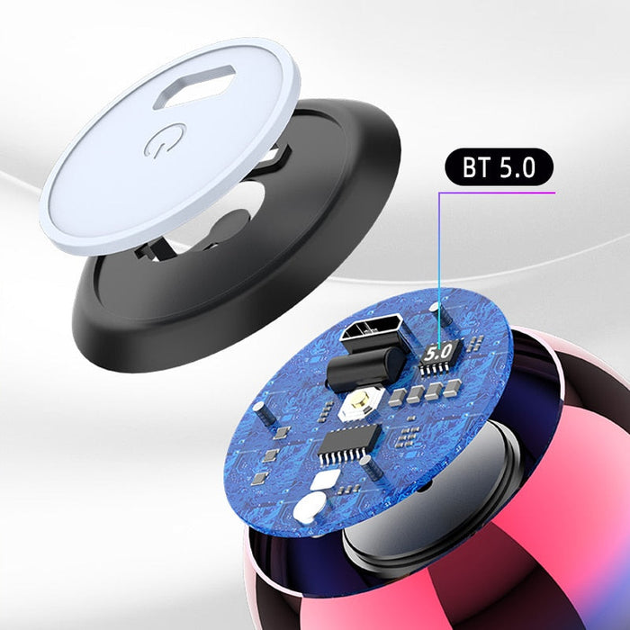 Mini Dragon Wireless Bluetooth Speaker: purple, blue portable speaker, futuristic, sleek style