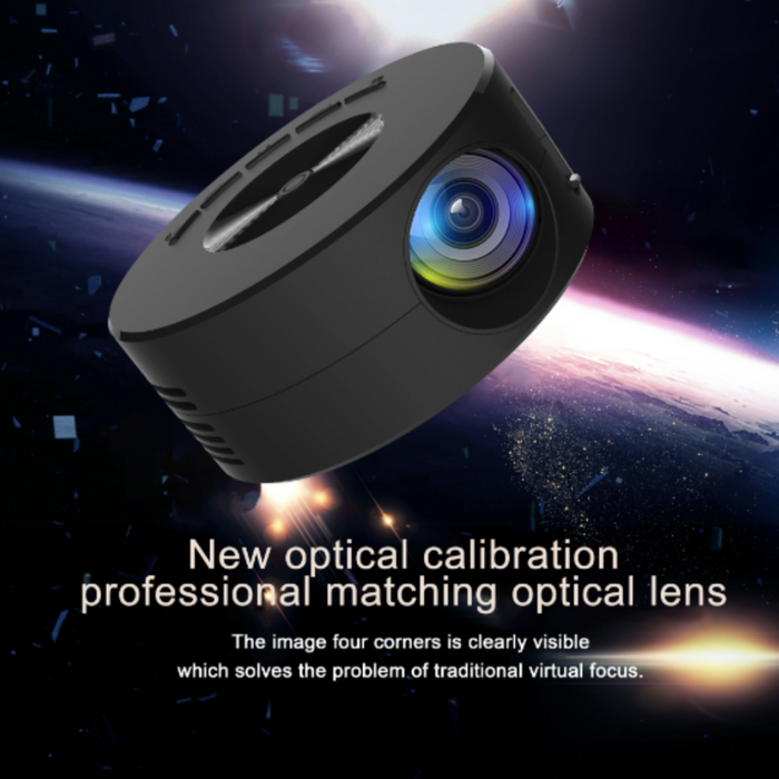 Mini Home Theater Projector, Compact Entertainment Anywhere: black, blue portable projector with smartphone resting on top, m