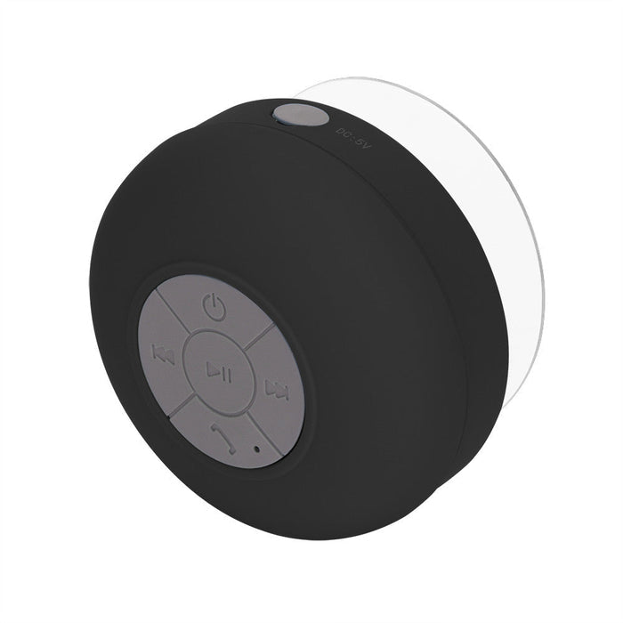 Mini Wireless Bluetooth Speaker, Water Resistant: black, dark gray portable speaker, minimal modern style