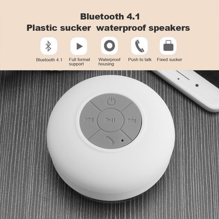 Mini Wireless Bluetooth Speaker, Water Resistant: black, dark gray portable speaker, minimal modern style