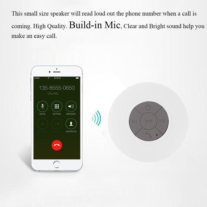 Mini Wireless Bluetooth Speaker, Water Resistant: black, dark gray portable speaker, minimal modern style