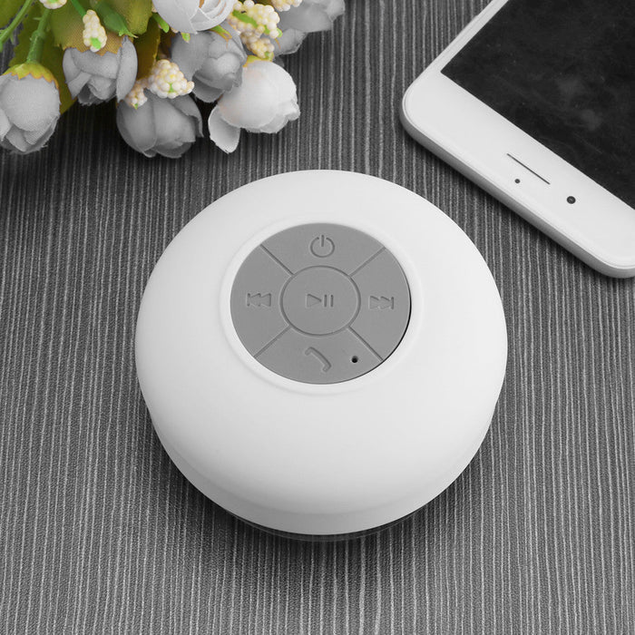 Mini Wireless Bluetooth Speaker, Water Resistant: black, dark gray portable speaker, minimal modern style