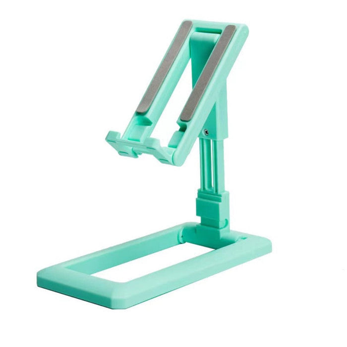 Mobile Phone Stand, Foldable and Portable: black, dark gray phone stand with charging cable, minimal style