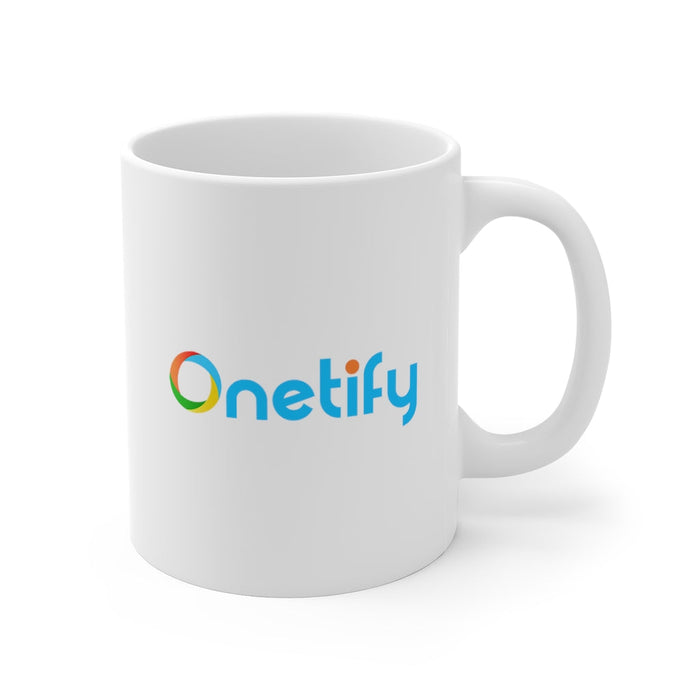 Mug from "": white, blue mug, minimal style