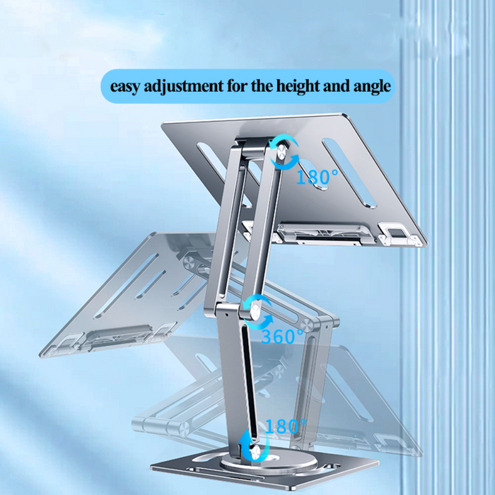 Multi-functional Laptop Stand with Adjustable Features: silver, gray adjustable multi-scene bracket/holder, minimal modern pr