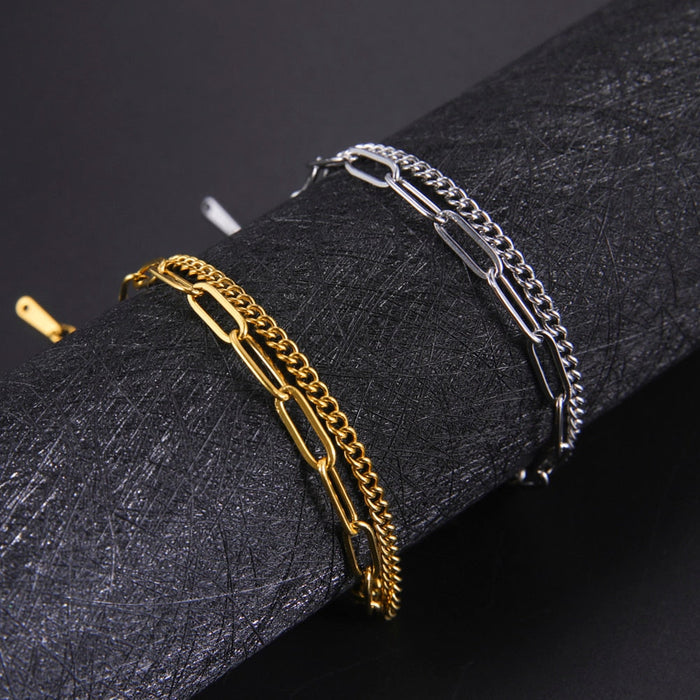 Multi-Strand Charm Bracelet for a Fashionable Stacked Style: gold bracelet, minimal style