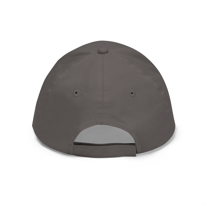 Multicolored Gender-Neutral Cotton Hat: dark gray, red rainbow, minimal style
