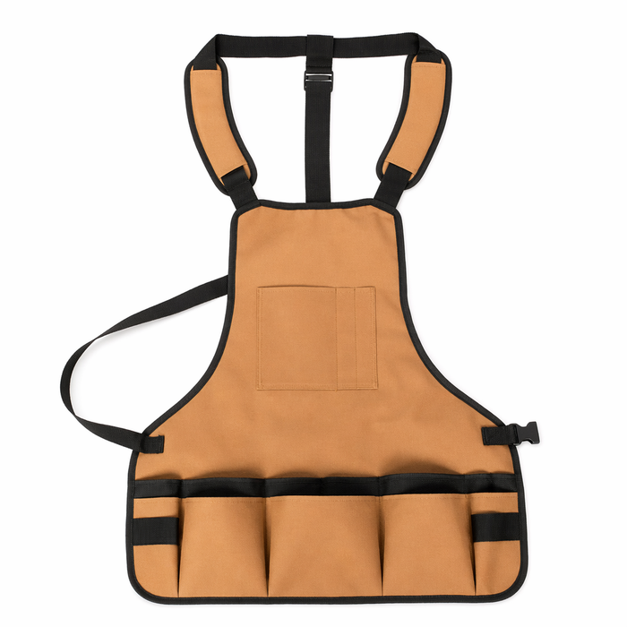 Multipockets Gardening Apron: A Revised Title Brown