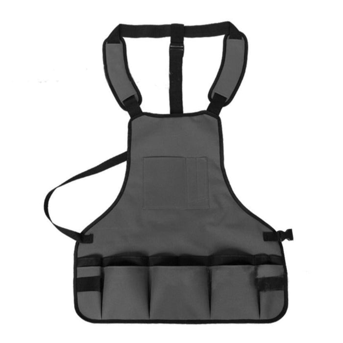 Multipockets Gardening Apron: A Revised Title: tan brown, black wearable apron/tool organizer, minimal functional workwear st