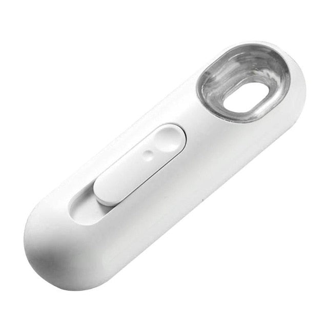 Nano Facial Moisturizing Mist Spray, Compact Handheld Hydration Solution: white, light blue handheld beauty/water spray devic