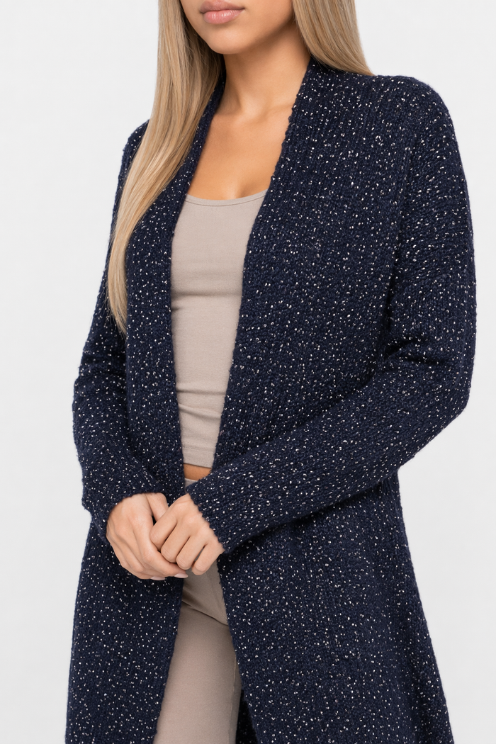 Navy Cardigan for Women - Mid-Length Stylish Outerwear Default