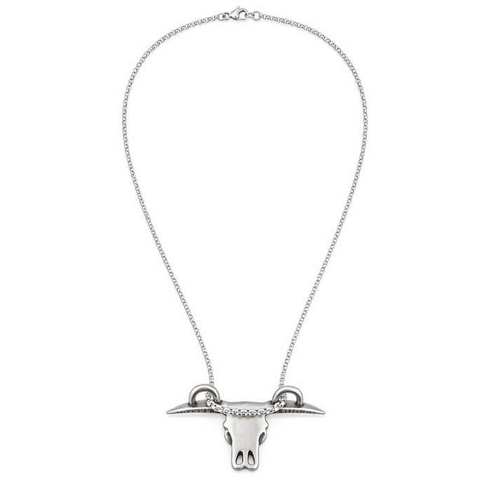 Necklace with Ox Head Pendant Default