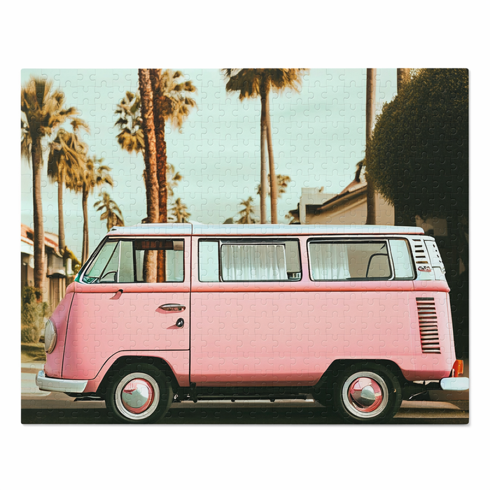 Neighborhood Retro Van 500-Piece Jigsaw Puzzle Default