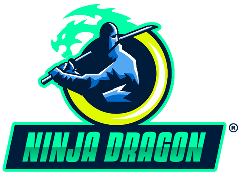 Ninja Dragons V1X Premium Metal Gaming Set, Keyboard and Mouse Pair: black, dark gray computer mouse, futuristic gaming style
